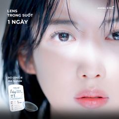 Kính áp tròng 1 ngày trong suốt Angel Eyes - Độ cận từ 1 đến 8 độ, siêu mỏng, tiện lợi, giảm tia UV - Sản phẩm kính mắt cao cấp