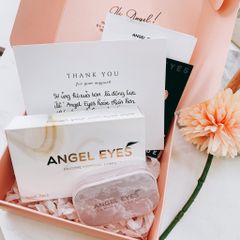 Kính áp tròng màu nâu không cận Angel Eyes Neptune Brown đường kính 14.2 chất liệu Silicone Hydrogel