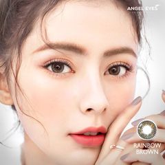 Lens màu nâu và lens màu xám Angel Eyes Rainbow - Đường kính 14.2 - Không độ