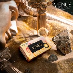 Kính áp tròng Venus Brown 0-6 độ cận - Silicone Hydrogel, thiết kế thời trang, thoáng khí, đường kính 14.0mm, tặng khay gương khi mua 2 chiếc