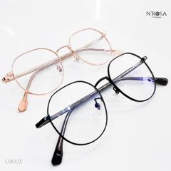 Gọng Kính N'Rosa Tròn Kim Loại Nhẹ Mặt Hàn Quốc - Phong Cách Thời Trang Nam Nữ - G9003/G9007/G9008/G9016, Hỗ Trợ Lắp Tròng Cận/Loạn