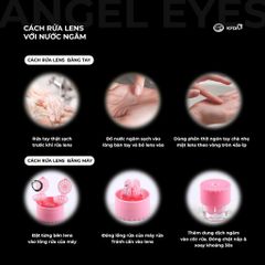Nước ngâm lens Angel Eyes Care cao cấp dành cho mắt nhạy cảm với 2 dung tích 150ml và 160ml (Dung dịch bảo quản lens)