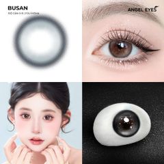 Kính lens cận Xám Angel Eyes BUSAN - Hiệu ứng loang màu như mắt ướt, thời trang, tự nhiên, trendy cho đôi mắt cuốn hút