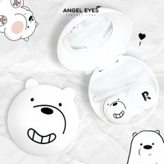 Khay đựng kính áp tròng Angel Eyes cao cấp - Bộ dụng cụ an toàn, bảo vệ lens khỏi bụi bẩn, kèm nhíp gắp và cây đeo tiện lợi