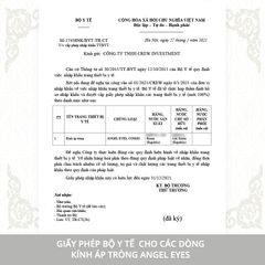 Kính áp tròng Sapphire 2 màu nâu và xám thương hiệu Angel Eyes đường kính 14.5mm - Không độ