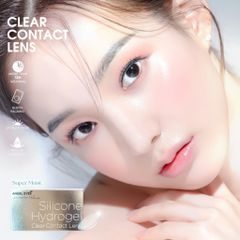 Lens Cận Trong Suốt Silicone Hydrogel Angel Eyes - Độ Cận -1.00 đến -15.00, Nhẹ Êm, Tầm Nhìn Rõ Ràng, Quà Tặng Sang Trọng