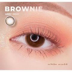 Kính áp tròng 1 ngày Angel Eyes - Màu nâu & xám, độ cận 0-8, siêu ẩm, đường kính 14.2mm, tiện lợi cho mọi dịp