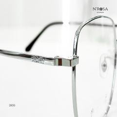 Gọng Kính Cận N’ROSA Unisex - Kim Loại Nhẹ, Êm Mũi, Thiết Kế Lục Giác Hàn Quốc - Phong Cách Thanh Lịch, Trẻ Trung