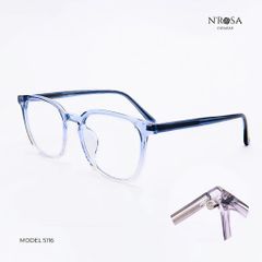 Kính mắt Unisex N’ROSA 5100/5116 - Khung Hình Vuông Cổ Điển, Lenses Lớn, Nhẹ và Thoải Mái cho Học Sinh và Nhân Viên Văn Phòng