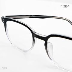 Kính mắt Unisex N’ROSA 5100/5116 - Khung Hình Vuông Cổ Điển, Lenses Lớn, Nhẹ và Thoải Mái cho Học Sinh và Nhân Viên Văn Phòng