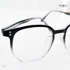 Kính mắt Unisex N’ROSA 5100/5116 - Khung Hình Vuông Cổ Điển, Lenses Lớn, Nhẹ và Thoải Mái cho Học Sinh và Nhân Viên Văn Phòng
