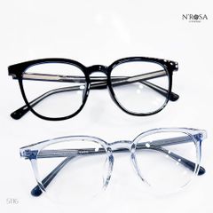 Kính mắt Unisex N’ROSA 5100/5116 - Khung Hình Vuông Cổ Điển, Lenses Lớn, Nhẹ và Thoải Mái cho Học Sinh và Nhân Viên Văn Phòng