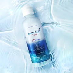 Nước ngâm kính Angel Eyes Care 360ml dành cho mắt nhạy cảm - An toàn cho kính silicone hydrogel, giữ ẩm và sạch sẽ