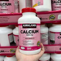 Kirkland Signature Calcium 600mg Vitamin D3 500 viên