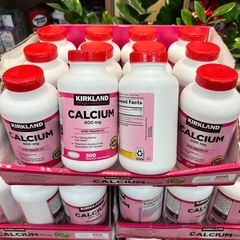 Kirkland Signature Calcium 600mg Vitamin D3 500 viên