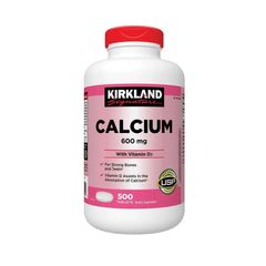 Kirkland Signature Calcium 600mg Vitamin D3 500 viên