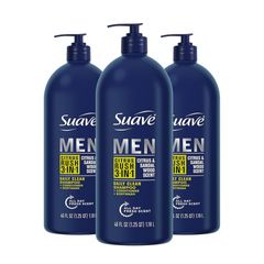 Dầu Tắm + Gội + Xả Suave Men 3in1 - Citrus Rush 1.18L, Sản Phẩm Chăm Sóc Da và Tóc Đa Năng, Hương Thơm Tươi Mát cho Nam Giới