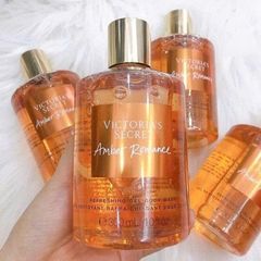 Sữa Tắm Victoria's Secret Amber Romance 250ml - Gel Nước Hoa Quyến Rũ, Chăm Sóc Da Mềm Mại, Hương Thơm Lưu Giữ Suốt Ngày