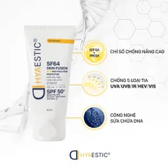 Kem Chống Nắng Hyaestic Skin Fusion SF64 SPF50+ - Bảo Vệ Da Tối Đa, Ngăn Ngừa Lão Hóa & Chống Ô Nhiễm, Dưỡng Ẩm Sâu