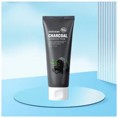Sữa Rửa Mặt Hebeheba Real Charcoal Cleansing Foam 120ml - Chiết Xuất Than Hoạt Tính Giúp Làm Sạch Da, Ngăn Ngừa Mụn, Cấp Ẩm Tự Nhiên