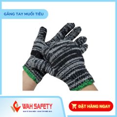 Găng Tay Muối Tiêu Bảo Hộ Lao Động Combo 10 Đôi - Chống Trơn Trượt, Bền Bỉ, Thoải Mái Cho Công Việc Xây Dựng và Cơ Khí