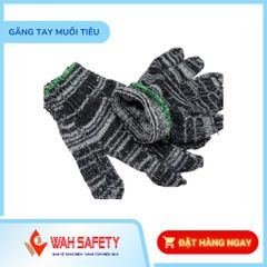Găng Tay Muối Tiêu Bảo Hộ Lao Động Combo 10 Đôi - Chống Trơn Trượt, Bền Bỉ, Thoải Mái Cho Công Việc Xây Dựng và Cơ Khí