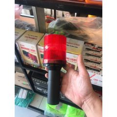 Đèn Cảnh Báo Cầm Tay Cao Cấp Đỏ - An Toàn Khi Cắm Trại, Xây Dựng, Hướng Dẫn Khẩn Cấp, Pin Đại, Cắm Cột, Cắm Cọc
