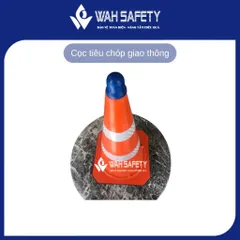 Cọc chóp giao thông nhựa dẻo 70cm - Cọc tiêu phản quang cảnh báo an toàn giao thông, công trình, sản xuất, trọng lượng 2.5kg