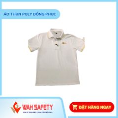 Áo thun Polo đồng phục công ty - Vải thun poly bền, chống nhăn, giữ màu tốt, nhận may in thêu theo yêu cầu