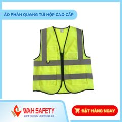 Áo Phản Quang Chất Liệu X5 Màu Vàng Chuối - Có Túi Tiện Lợi, In Logo Tùy Chọn, Dành Cho Nhân Viên CÔNG TRÌNH Và An Ninh