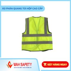 Áo Phản Quang Chất Liệu X5 Màu Vàng Chuối - Có Túi Tiện Lợi, In Logo Tùy Chọn, Dành Cho Nhân Viên CÔNG TRÌNH Và An Ninh