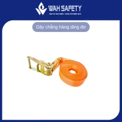 Dây Chằng Hàng Tăng Đơ 3 Tấn 50mm - Dùng Cho Vận Tải, Kho Hàng - Chất Liệu Polyester Siêu Bền Cùng Móc J Thép Không Gỉ