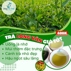 Trà Long Vân Móc Câu - Đặc Sản Thiên Nhiên Thái Nguyên, Hương Cốm Nguyên Chất, Gói 100g, 200g, 500g Hút Chân Không
