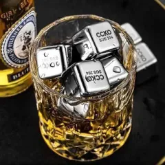 Đá Inox Không Tan CCKO VK9674 - Giữ Lạnh Nhanh Chóng, An Toàn, Tái Sử Dụng Cho Whisky, Bia Thủ Công & Café Đá