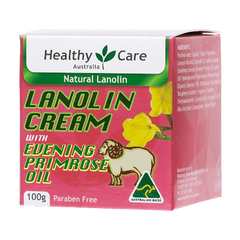 Kem Dưỡng Ẩm Nhau Thai Cừu Healthy Care Lanolin Cream With Evening Primrose Oil 100g