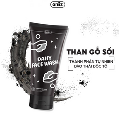 Sữa Rửa Mặt Daily Face Wash - Than Gỗ Sồi Ngừa Mụn Ẩn 100ml, Sạch Da, Cấp Ẩm Cho Da Nhạy Cảm, Chăm Sóc Da Hiệu Quả
