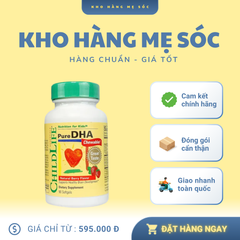 Viên bổ sung DHA ChildLife Natural Berry – Vị Dâu 90 viên - Mỹ - MẸ SÓC