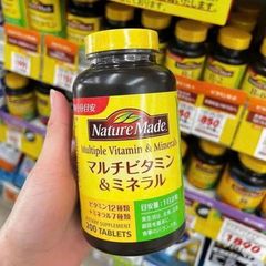 Vitamin tổng hợp Nature Made Multiple Vitamin & Minerals 200 viên