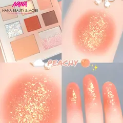 Bảng Phấn Mắt Dikalu Milktea Palette Siu Hot - 6 Ô Phấn Mắt Màu Cam Đào Thời Thượng - Trang Điểm Đơn Giản Cho Mùa Hè