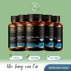 Viên Uống Hàu Go Healthy Plus Zinc 120 Viên - Bổ Sung Kẽm Tăng Cường Sinh Lý Nam Giới Từ New Zealand