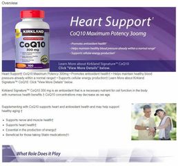 Viên Hỗ Trợ Tim Mạch Kirkland Signature CoQ10 300mg - Bổ Sung Sức Khỏe Tim Mạch, 100 Viên Mỹ
