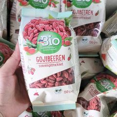 Kỷ tử hữu cơ Gojibeeren Dm Bio 150g của Đức
