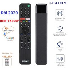 Điều khiển Remote Tivi Sony RMF-TX500P 2020 - Điều khiển Giọng Nói với Phím Bấm Êm, Tặng Pin, Bảo Hành 6 Tháng