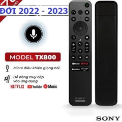 Điều khiển Tivi Sony Giọng Nói RMF-TX800P 2022-2023 - Remote Cao Cấp Hàng Chính Hãng, Tặng Pin, Phím Bấm Êm