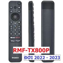 Điều Khiển Remote Tivi Sony RMF-TX800P - Giọng Nói 2022-2023 - Cao Cấp, Phím Bấm Êm, Hàng Mới Tặng Kèm Pin