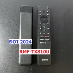 Điều Khiển Tivi Sony RMF-TX810U 2024 - Remote Giọng Nói Cao Cấp Fullbox, Tặng Pin - Tương Thích 4K, 8K, Giọt Bấm Êm