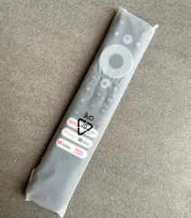Điều Khiển Remote Tivi TCL Giọng Nói 3 Nút Trắng Dài Smart TV - Phiếm Bấm êm, Tặng Kèm Pin - Phụ Kiện Tivi Chính Hãng