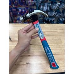 Búa nhổ đinh 450g Total THCH61016 - Dụng cụ sửa chữa chắc chắn với tay cầm sợi thủy tinh, đầu búa từ tính cải tiến