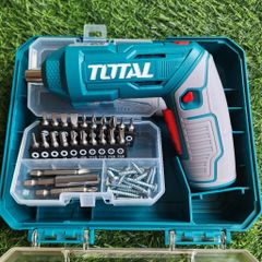 Máy Siết Vít Không Dây Total 4V Nâng Cấp - Bộ 24 Chi Tiết & Đèn Làm Việc Tích Hợp - Dụng Cụ Tiện Ích Cho Thợ Sửa Chữa