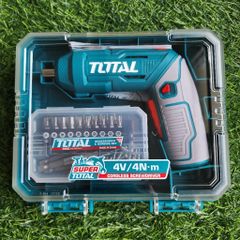 Máy Siết Vít Không Dây Total 4V Nâng Cấp - Bộ 24 Chi Tiết & Đèn Làm Việc Tích Hợp - Dụng Cụ Tiện Ích Cho Thợ Sửa Chữa